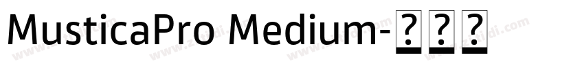 MusticaPro Medium字体转换